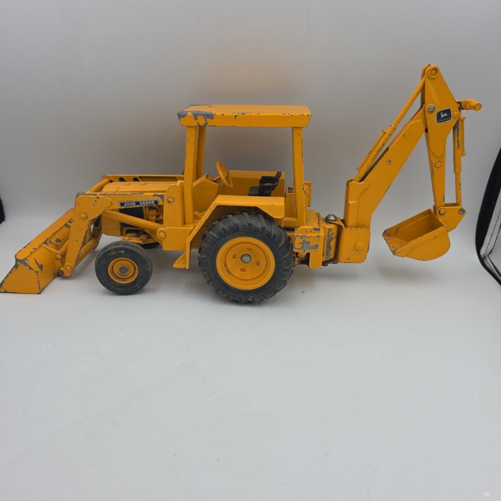 VTG 1/16 ERTL STK589 John Deere Construction Backhoe Loader Diecast MADE IN USA